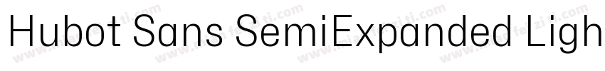 Hubot Sans SemiExpanded Light字体转换